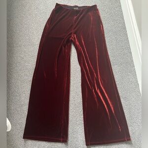 Velvet Red Pants